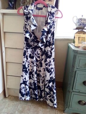 Jones New York  Sleeveless Ruffle Wrap Dress 4